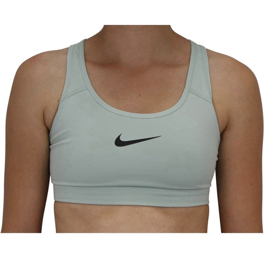 Nike Mint Green Pullover Swoosh Logo Sports Bra Women’s Size Large